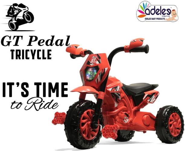 ODELEE Stylish GT Pedal Tricycle Bike Ride on for Kids