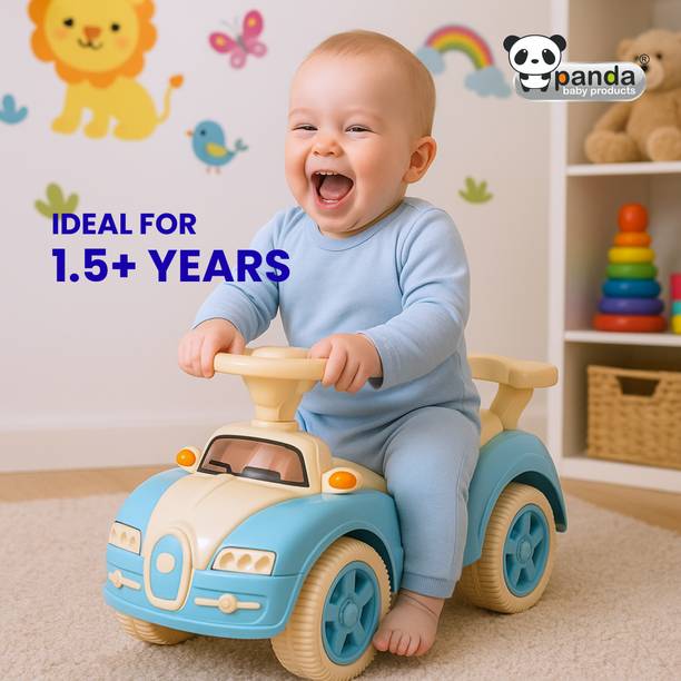 PANDA BABY PRODUCTS Buzz Rider For Kids With Music & Light Car Non Battery Operated Ride On