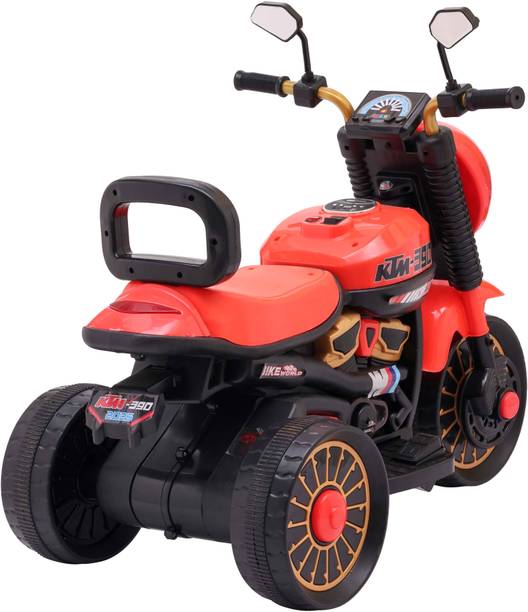 Kurbtoys Kurbtoys 3 Wheel Electric Bike for Kids with LED Lights and Music Bike Battery Operated Ride On