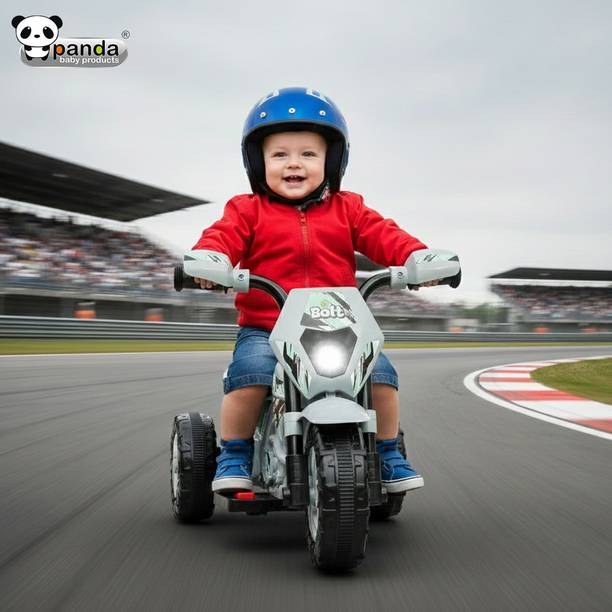 PANDA BABY PRODUCTS Kids Electric Ride-On Bike with Lights Bike Battery Operated Ride On