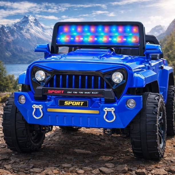 Pandaoriginals Titan Ev With Music And Lights, Forward and Backward Gear, Built in MP3 player Jeep Battery Operated Ride On