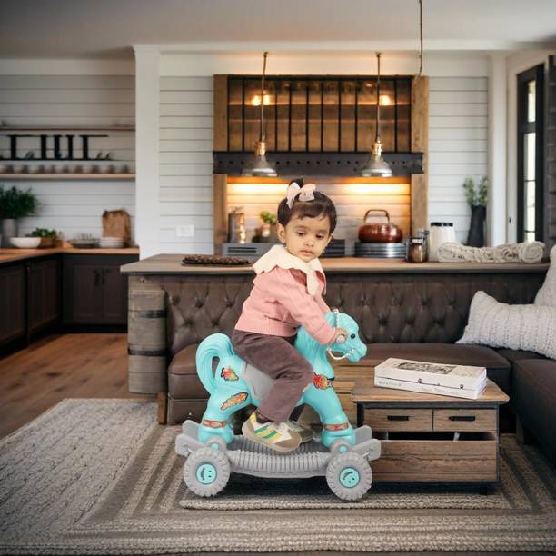toyprofessor 2 in 1 Baby Horse Rider with Rocker / Horse Rider for Kids Rideons & Wagons Non Battery Operated Ride On