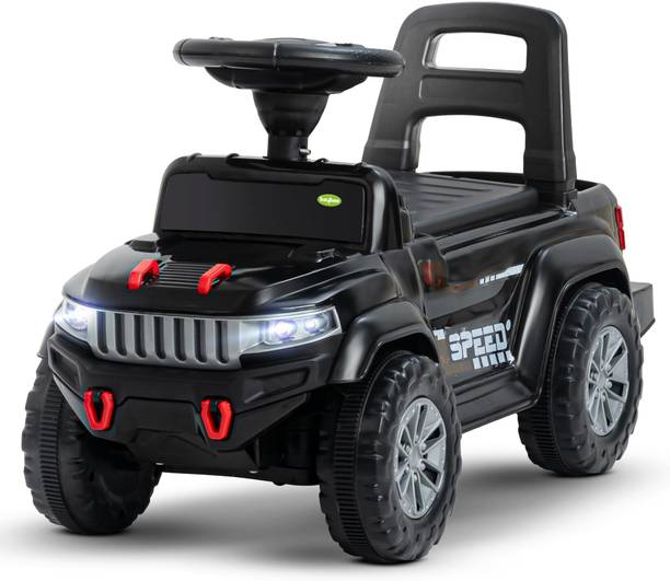 baybee Baby Ride on Car for Kids, Push Ride on Jeep with Music, LED Light & Backrest Rideons & Wagons Non Battery Operated Ride On