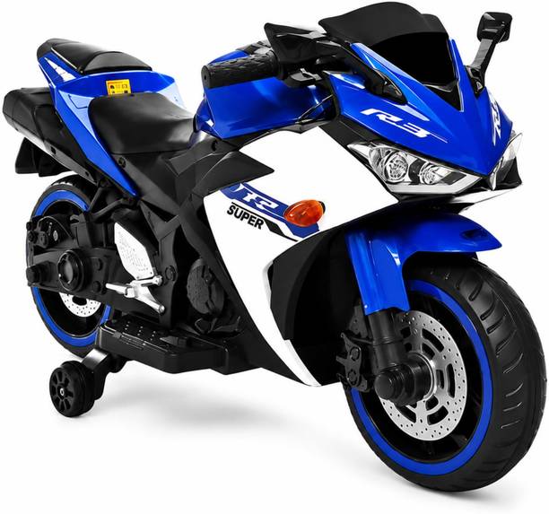 URBANTOTS Urban Tots Super RRR Electric Ride-On Bike for Kids (Blue ) Bike Battery Operated Ride On