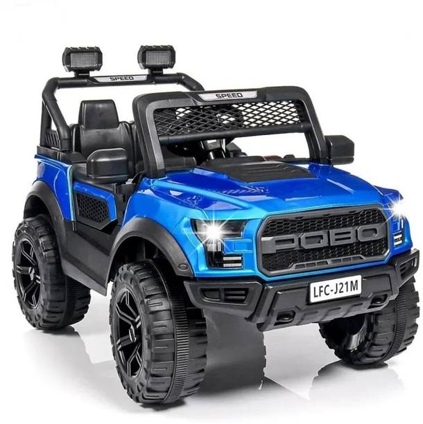 स्मॉल बॉय टॉयज़ POBO BLUE (1-8YRS) KIDS BATTERY CAR बैटरी संचालित राइड ऑन