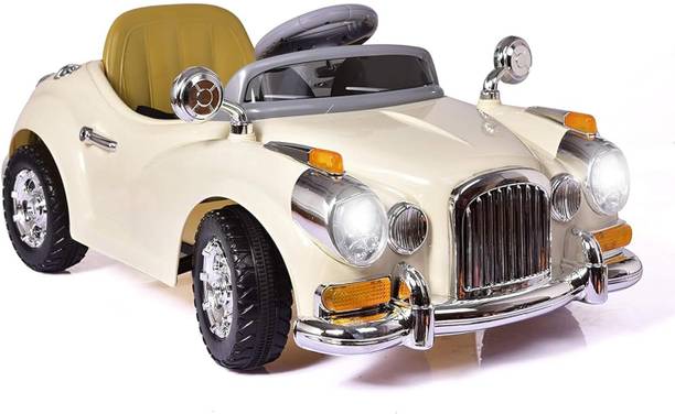 LITTLE RIDES Little Rides Vintage Car for 1-4 Years Kids Car Battery Operated Ride On