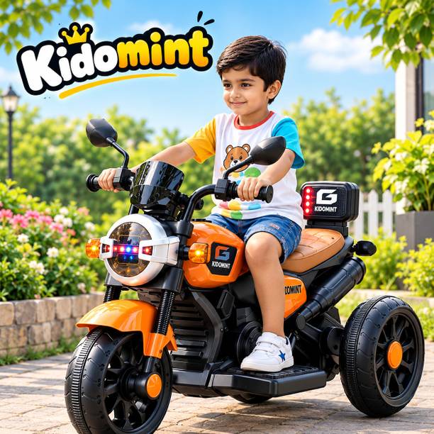 KIDOMINT Electric Ride On Bike for Kids 1 to 5 Years Rechargeable Battery Operated Bike Bike Battery Operated Ride On