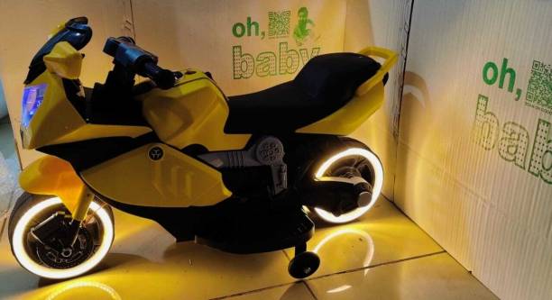 oh baby by flipkart kids 88 ,USB CONNECTIVITY,WHEEL FULL LED LIGHT,6V Electric Bike Battery Operated Ride On