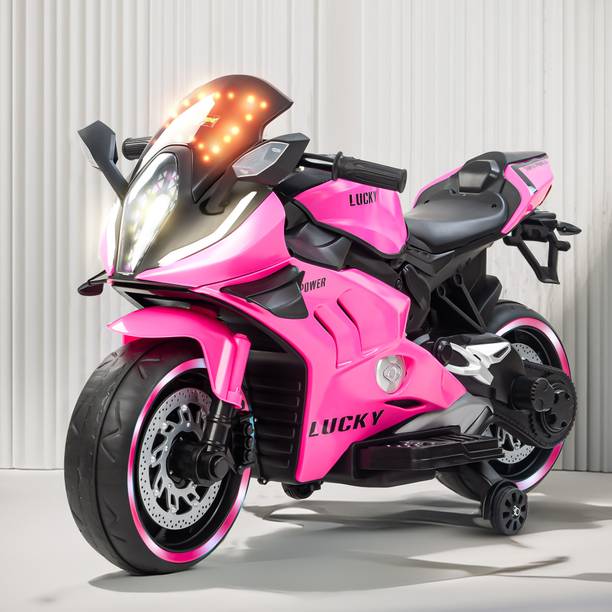 baybee Zippio Battery Bike for Kids | Electric Ride-On Kids Bike with Foot Accelerator Bike Battery Operated Ride On