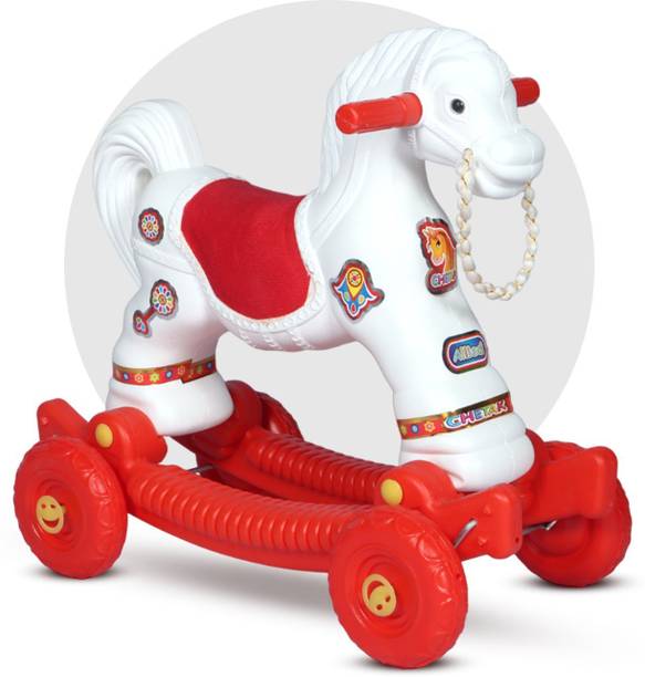 Toy Plus Toy Plus 2 In 1 Baby Horse Rider for Kids 1-3 Years Horse Ride On Push Rider Scooter Non Battery Operated Ride On