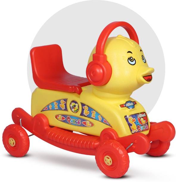 Toy Plus Toy Plus Quack Duck Rider for Kids 1-3 Years Old, 2-in-1 Rocker Scooter Non Battery Operated Ride On