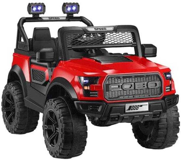 Kidscruser 4×4 Battery Operated Jeep for Kids, Ride on Toy Kids Car Light & Music Jeep Battery Operated Ride On