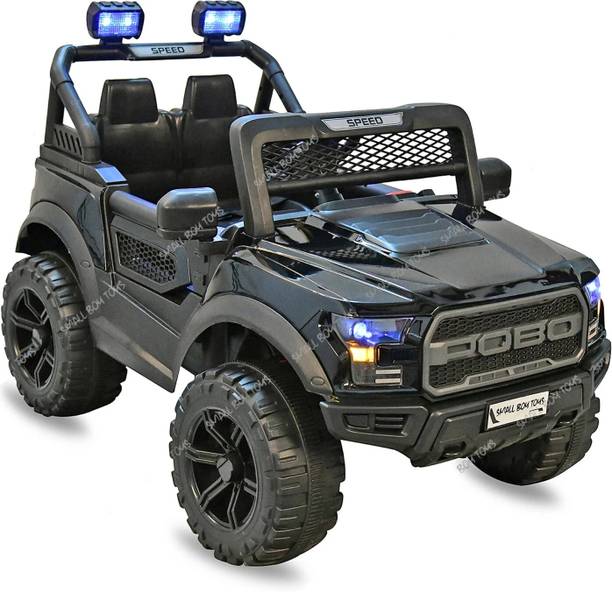 SmallBoyToys 4X4 POBO Black Battery ride on kids car Jeep Battery Operated Ride On (Blue) Jeep Battery Operated Ride On