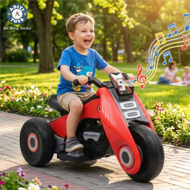 Aditi Toys Electric Bike for kids 3+ Years with Kids Rechargeable Bike with Music, Lights Bike Battery Operated Ride On