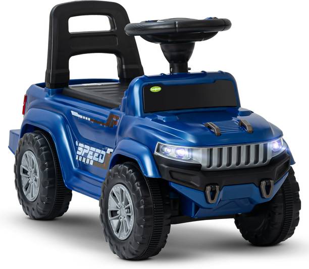 baybee Baby Ride on Car for Kids, Push Ride on Jeep with Music, LED Light & Backrest Rideons & Wagons Non Battery Operated Ride On