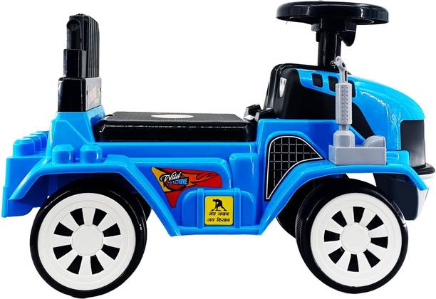 mama luv mee Push Ride on Tractor for Kids with Music,Push Car for Baby Backrest, Under Seat Car Non Battery Operated Ride On