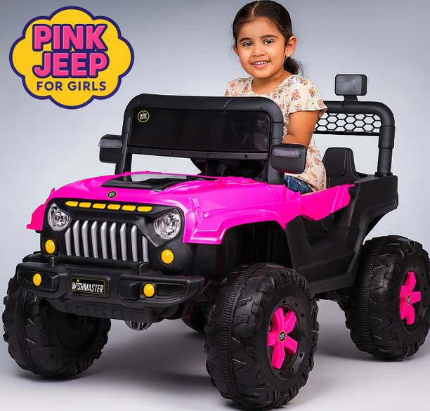 Wishmaster Child Battery Jeep Car (1–6 Years, Remote + Manual Drive) Jeep Battery Operated Ride On