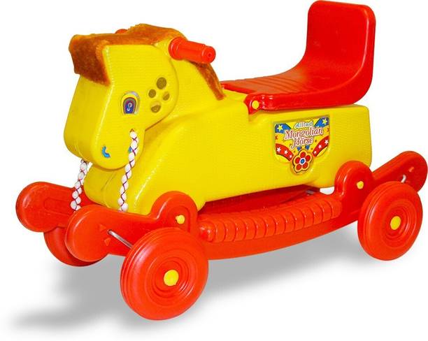 Smiley Bell ROCKING HORSE RIDER FOR KIDS Rideons & Wagons Non Battery Operated Ride On