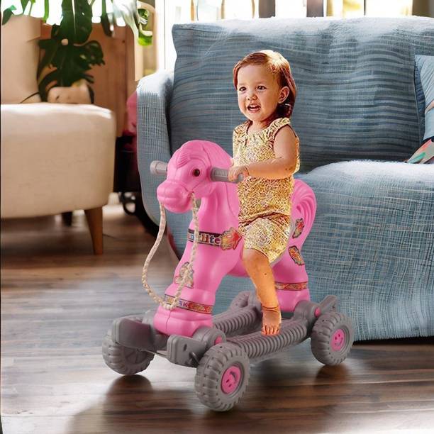 toyprofessor Baby Horse Rider for Kids 1-5 Years Birthday Gift for Kids Scooter Non Battery Operated Ride On