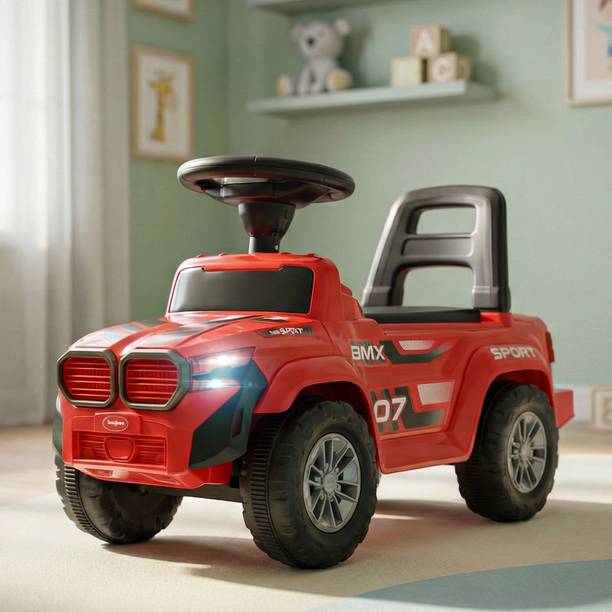 baybee Nitro Baby Ride on Car for Kids | Push Rideons Toys Car with LED Lights & Music Rideons & Wagons Non Battery Operated Ride On