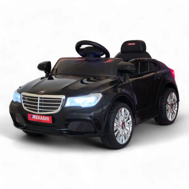 Mekashi Kids Electric Car with Remote, LED Lights & Music, Strong & Durable, Car Battery Operated Ride On