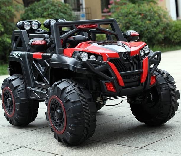 oh baby 2188 Red 4X4 Monster Wheel (1-9 Years) Battery ride on Car Battery Operated Ride On