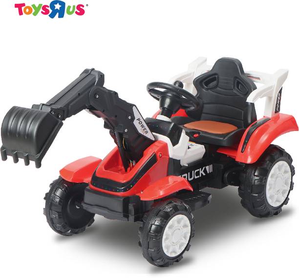 Toys R Us Avigo 12V Excavator Construction JCB with Horn, safety belt & Digger Rideons & Wagons Battery Operated Ride On