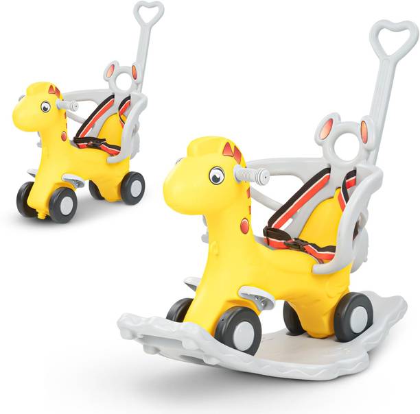 baybee 3 in 1 Baby Rocking Horse Ride on Toy Horse for Kids Baby Rocking Chair Kids Car Rideons & Wagons Non Battery Operated Ride On
