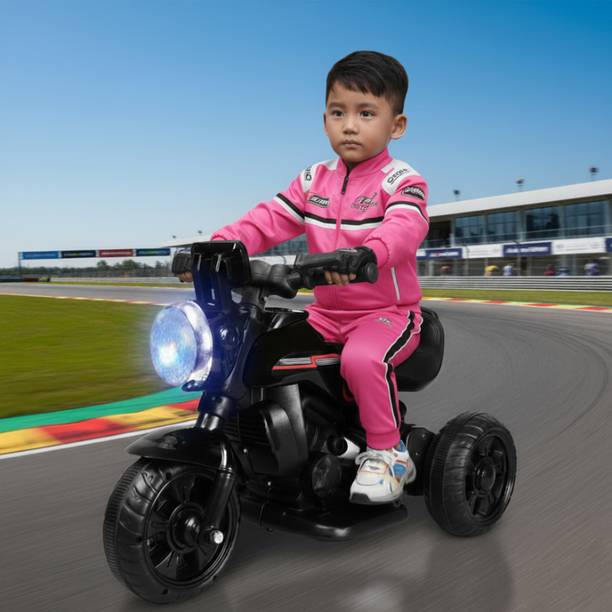 Stylezone Royal Kids Ride-On Bike Age 2–5 Yrs | 3-Wheel Motorcycle with Music Bike Battery Operated Ride On