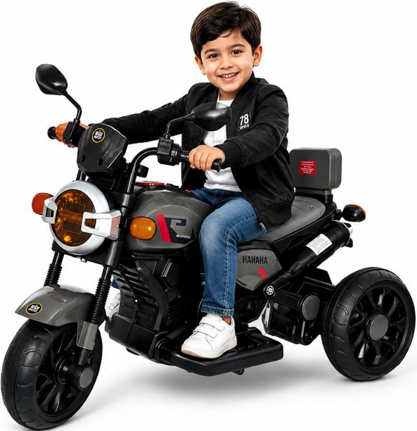 Wishmaster Kids EV Motorbike For 2-5 Year 3-Wheel | 2-5 Year Kids With Charger & Warranty Bike Battery Operated Ride On