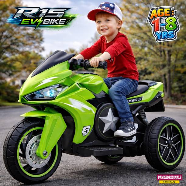 Pandaoriginals R15 Ev jUMBO Music & Lights, Built in MP3 player/AUX Heavy Battery Bike Battery Operated Ride On