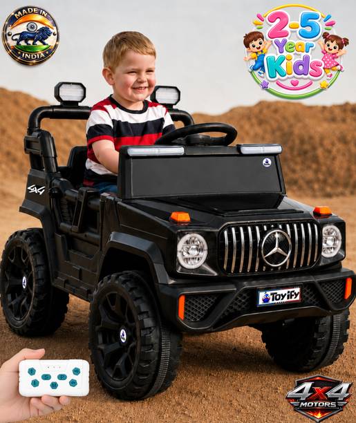Toyify 12V 4x4 Ride-On Kids Car battery Jeep – Remote Control, Music & Lights Jeep Battery Operated Ride On