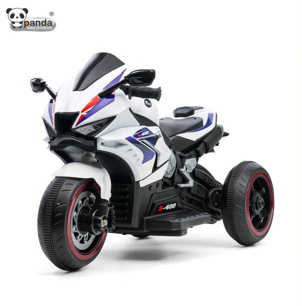 PANDA BABY PRODUCTS S400 White Bike Battery Operated Ride On