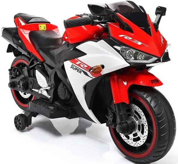 Ayaan Toys R3 Rechargeable 12V Battery Operated Ride On Bike for Kids Bike Battery Operated Ride On