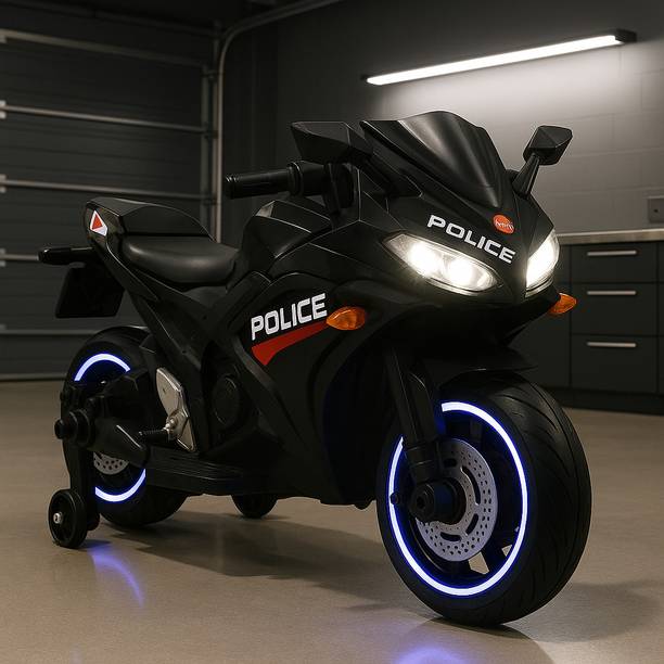 Shipeeship Rechargeable Battery Operated Ride on Bike for Kids, Bike Battery Operated Ride On