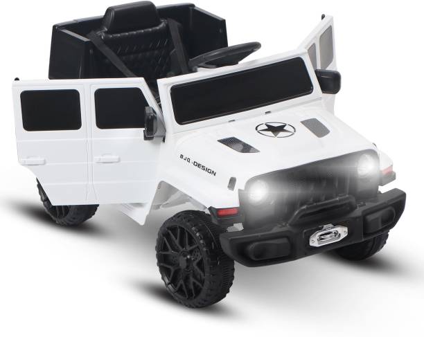 Miss & Chief 12V Rechargeable jeep for kids with USB, LED lights and Horn Rideons & Wagons Battery Operated Ride On