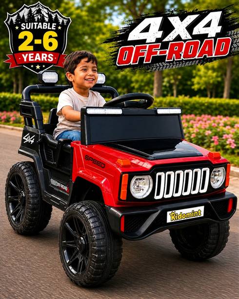 KIDOMINT Kidomint Kids Electric Ride on with Bluetooth Music & Light | Ride On Car Car Battery Operated Ride On