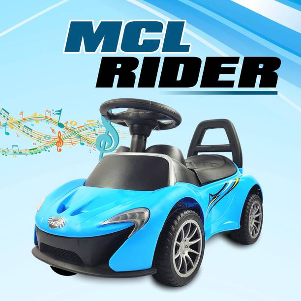 KIDBITKART Musical Ride On Push Car Light & Music,With Backrest for Kids 2-7 Years Car Non Battery Operated Ride On