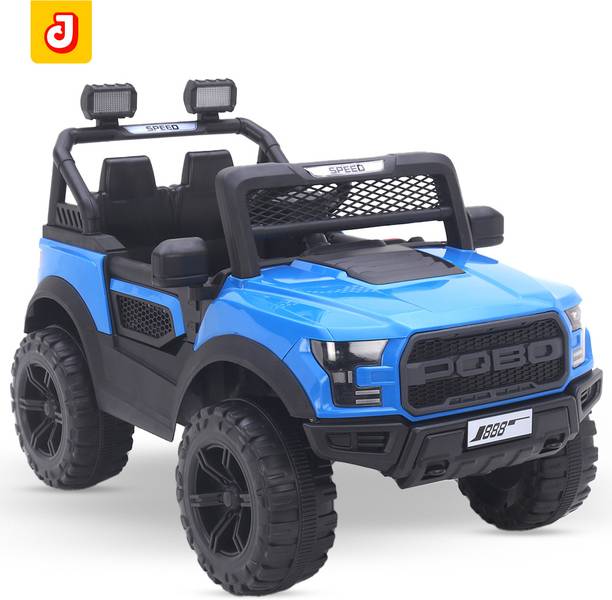 जम्बो POBO Rechargeable(2-8Yrs) Kids Electric Jeep with Bluetooth,Music,Light & Remote बैटरी संचालित राइड ऑन