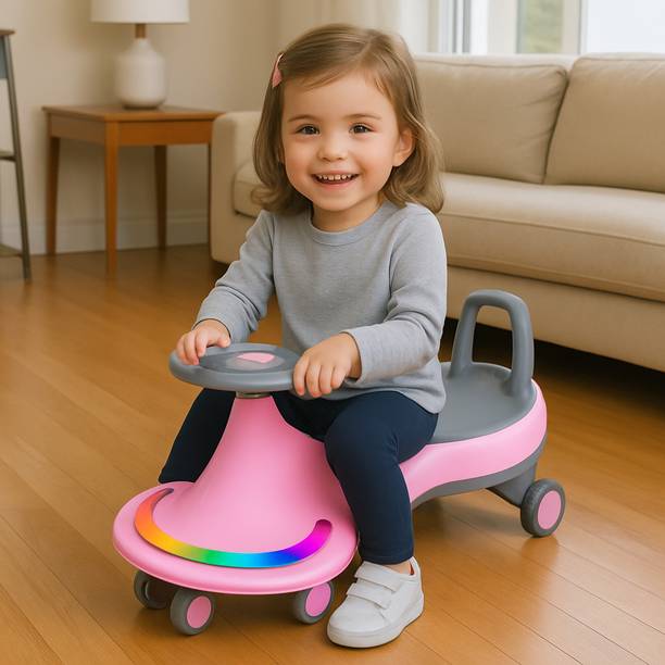 Pandaoriginals Musical Outdoor Toy with Lights & Music, Steering Drive, 2-10 YRS | Super Strong