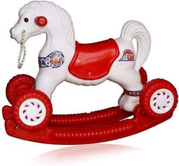 thankmummy CHETK Horse Ride On Toy for Kids, Strong & Safe Plastic Ride On Rattle