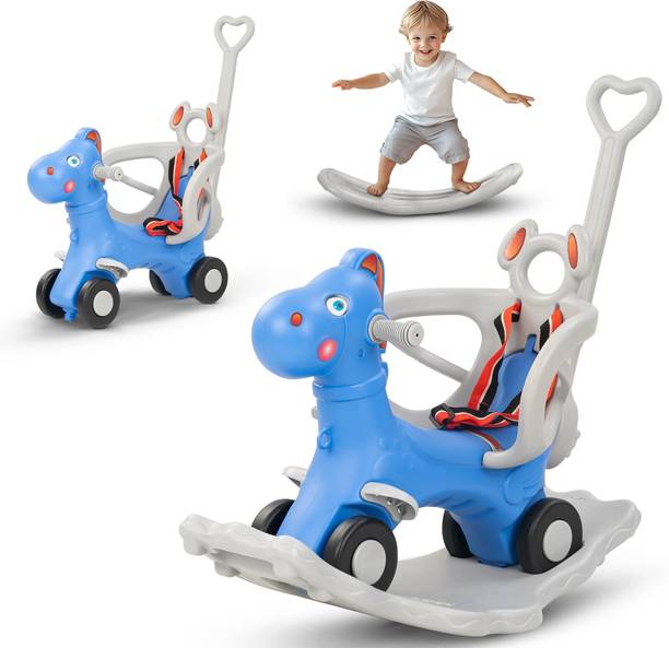 baybee 3 in 1 Baby Rocking Horse Ride on Toy Horse for Kids Car Baby Rocking Chair Rideons & Wagons Non Battery Operated Ride On
