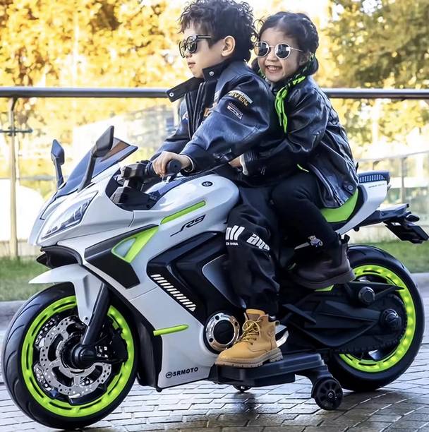 Wishmaster Big Size Motorbike For 3 To 12 Years With Real Bike Sound , USB & Music Player Bike Battery Operated Ride On