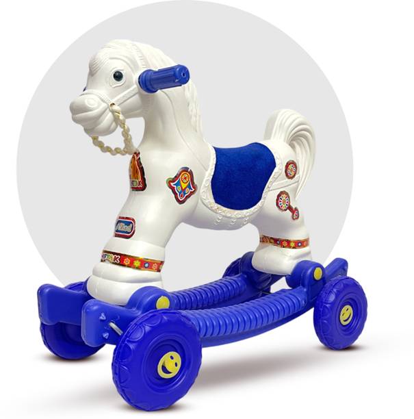 Toy Plus Toy Plus 2 In 1 Baby Horse Rider for Kids 1-3 Years Horse Ride On Push Rider Scooter Non Battery Operated Ride On