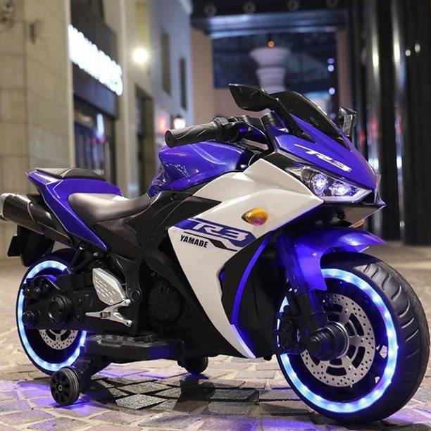 Shipeeship Rechargeable Battery Operated Ride on Bike for Kids, Bike Battery Operated Ride On