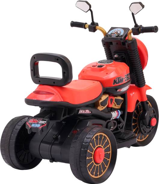 Kurb 3 Wheel Kids Electric Ride On Bike with LED Lights & Music Bike Battery Operated Ride On