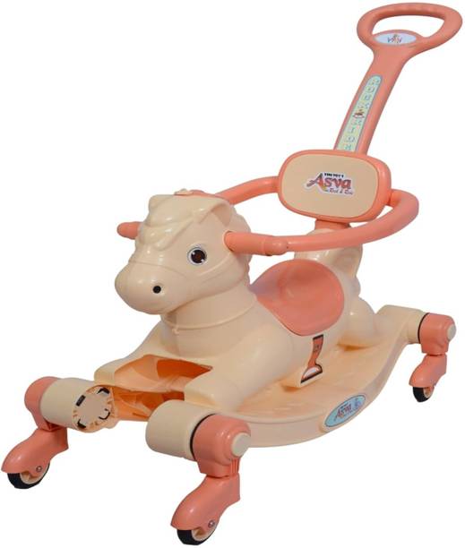 Vini Toys Horse 3-in-1 Rocking Horse for Kids Rideons & Wagons Non Battery Operated Ride On