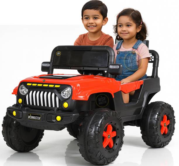 Wishmaster Child Battery Jeep Car (1–6 Years, Remote + Manual Drive) Jeep Battery Operated Ride On