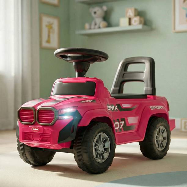 baybee Nitro Baby Ride on Car for Kids | Push Rideons Toys Car with LED Lights & Music Rideons & Wagons Non Battery Operated Ride On