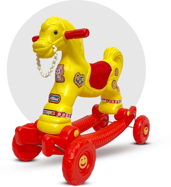 Toy Plus Toy Plus 2 In 1 Baby Horse Rider for Kids 1-3 Years Horse Ride On Push Rider Scooter Non Battery Operated Ride On